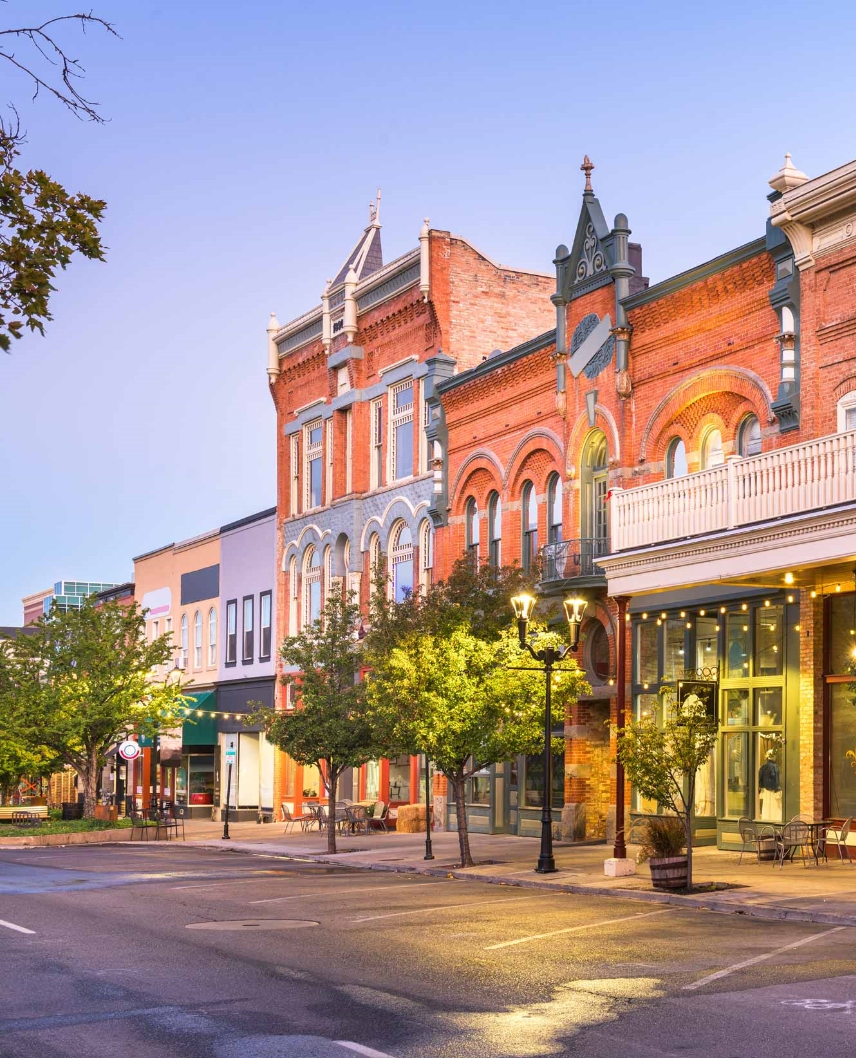 Brick Main Street Downtown